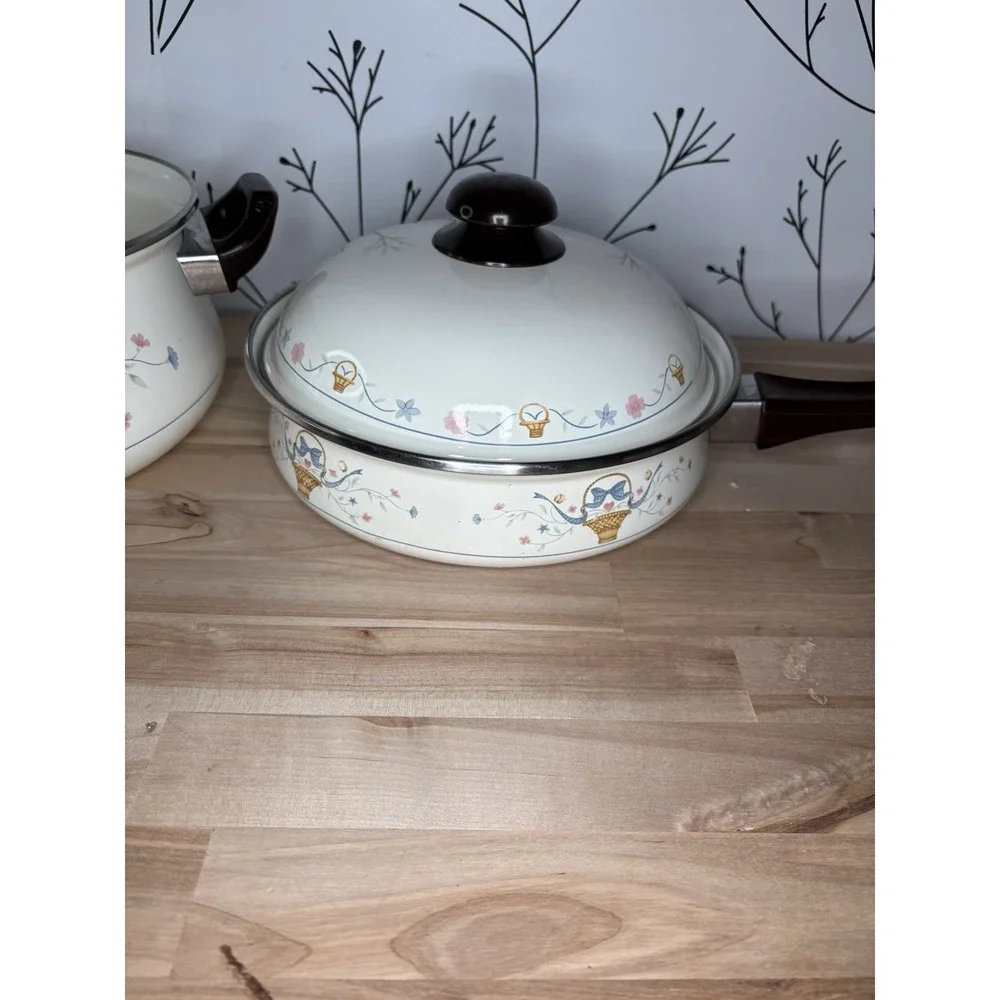 VTG Enamel Floral 8.75